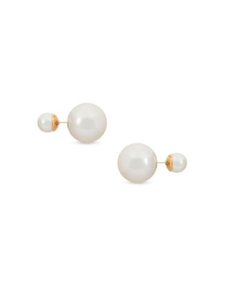 Shashi Swarovski Pearl Double Ball Front to Back Earrings in 14K Gold Plated  | Bloomingdale's Je... | Bloomingdale's (US)