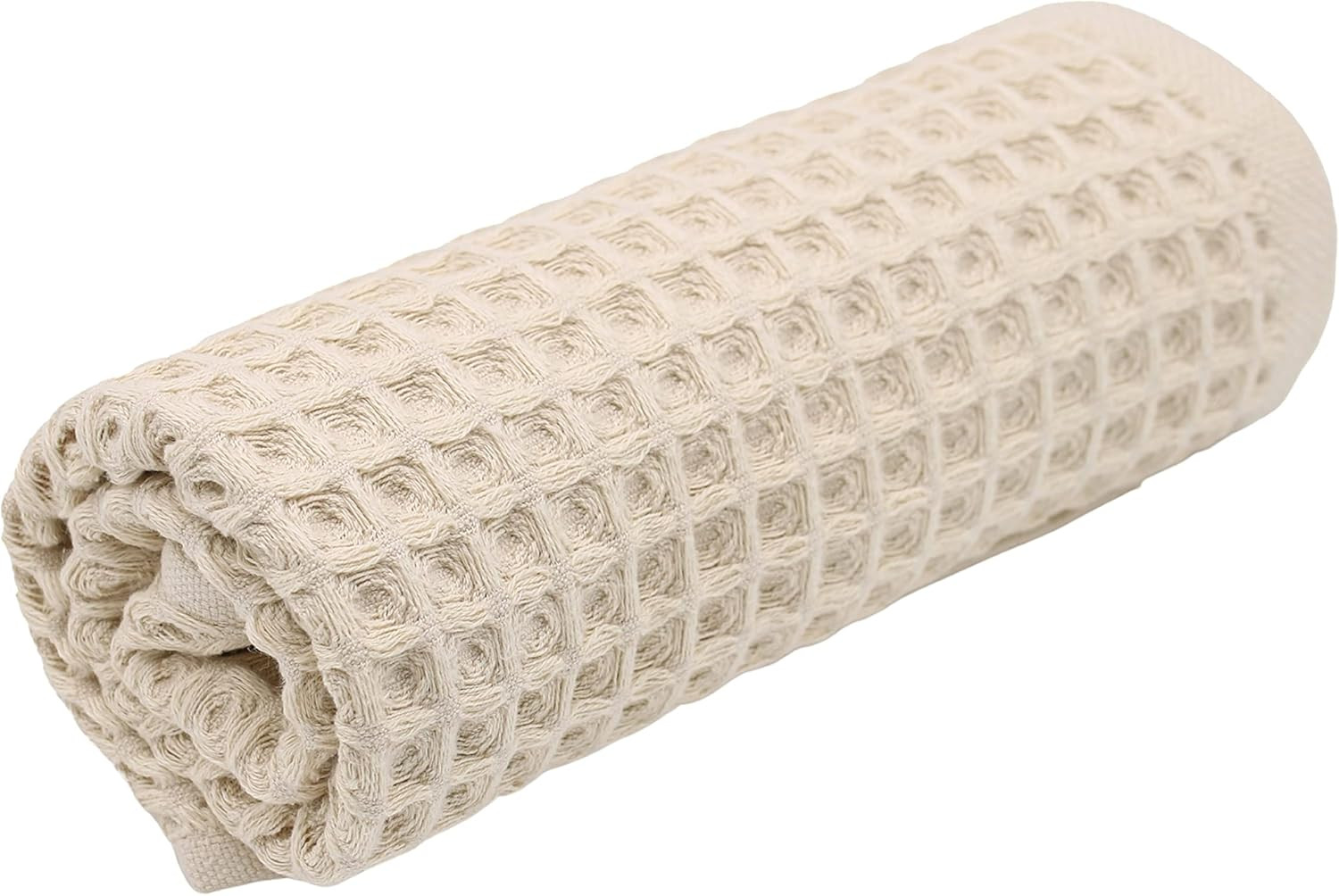 sea me at home Waffle Hand Towel for Bathroom, 100% Cotton (Hand Towel, Beige) | Amazon (US)