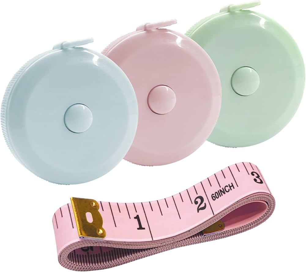 GDMINLO 3 Pack Tape Measure Measuring Tape for Body Fabric Sewing Tailor Cloth Knitting Craft Wei... | Amazon (US)