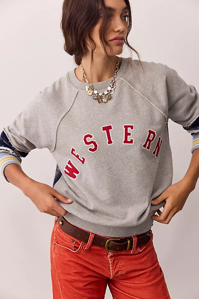 We The Free Western Craft Crew Neck Pullover | Free People (Global - UK&FR Excluded)