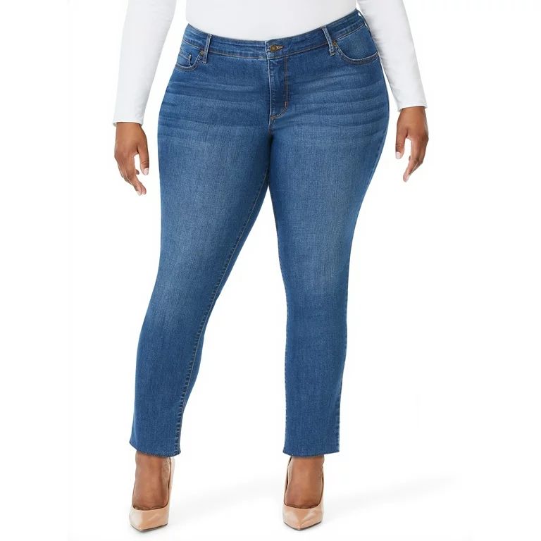 Sofia Jeans by Sofia Vergara Plus Size Skinny Mid-Rise Stretch Ankle Jeans | Walmart (US)