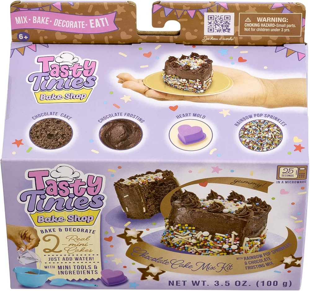 Goliath Tasty Tinies Bake Shop Chocolate Cake Mix Kit with Rainbow Pop Sprinkles & Chocolate Fros... | Amazon (US)