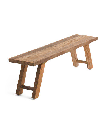 60x14 Reclaimed Hardwood Bench | Marshalls