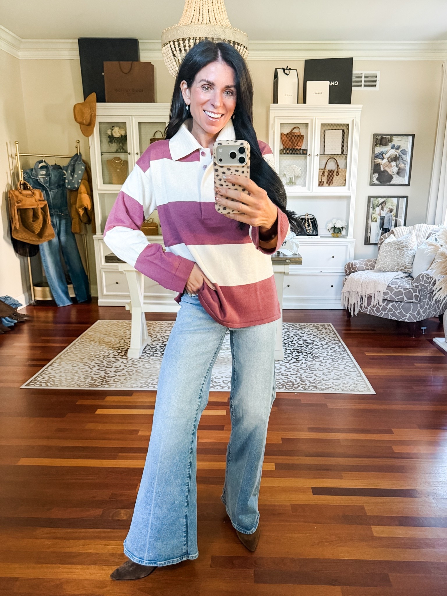 Love this rugby sweater! Wearing an xs
@onequince

#LTKootd #LTKSeasonal #LTKSaleAlert
