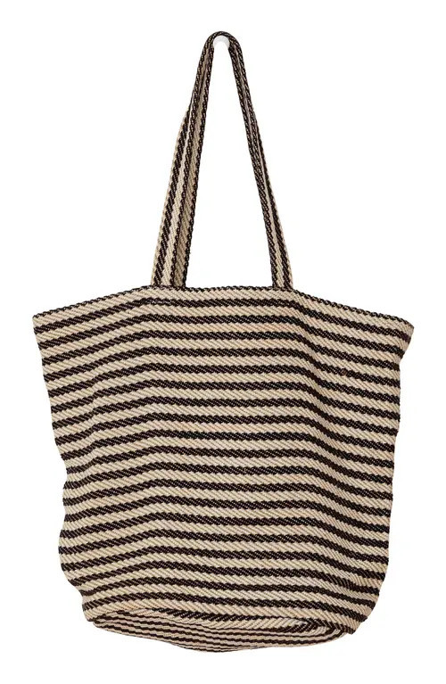 Will & Atlas Paris Stripe Jute Tote in Black/White at Nordstrom | Nordstrom