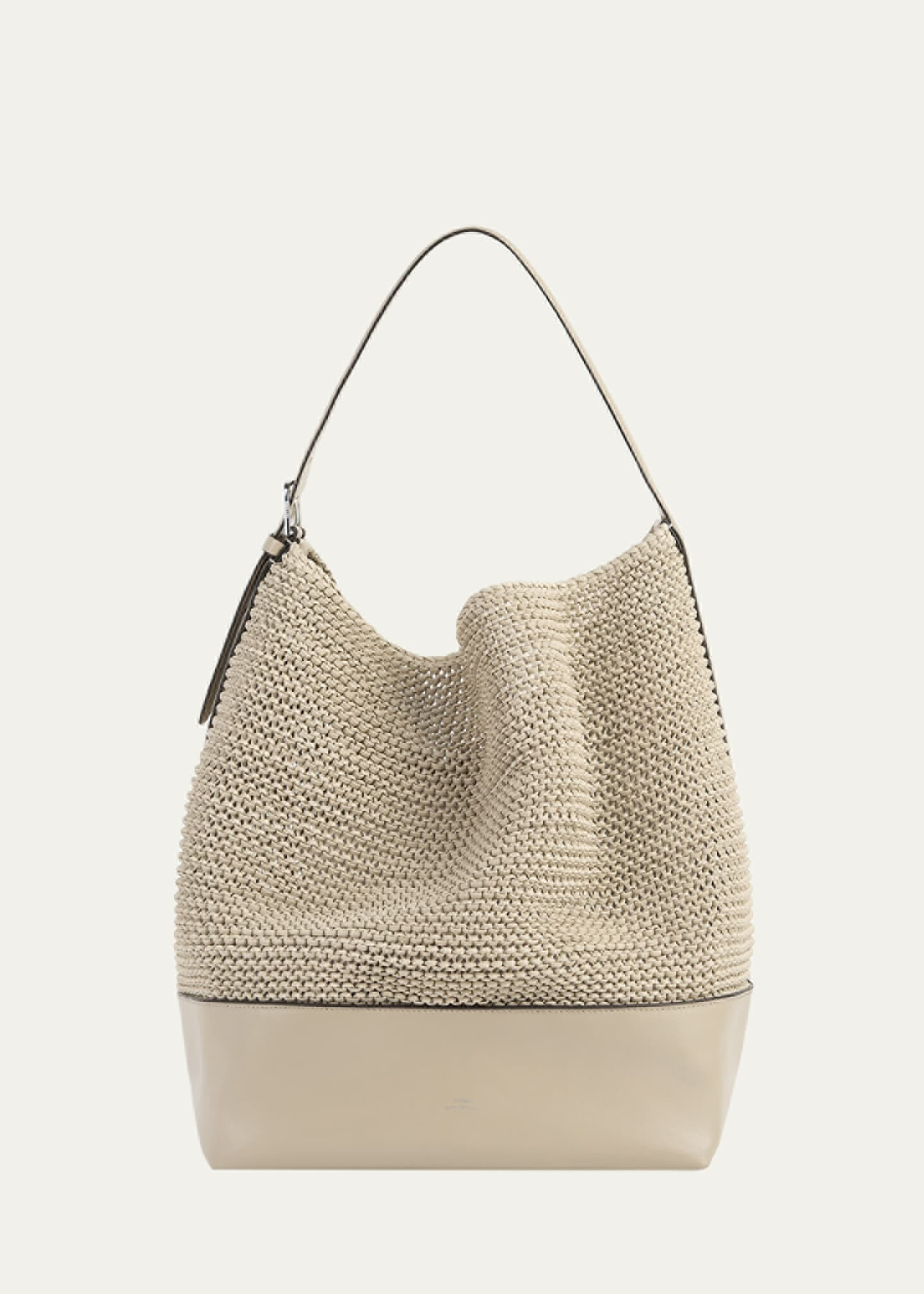 Toteme Belted Woven Leather Tote Bag | Bergdorf Goodman