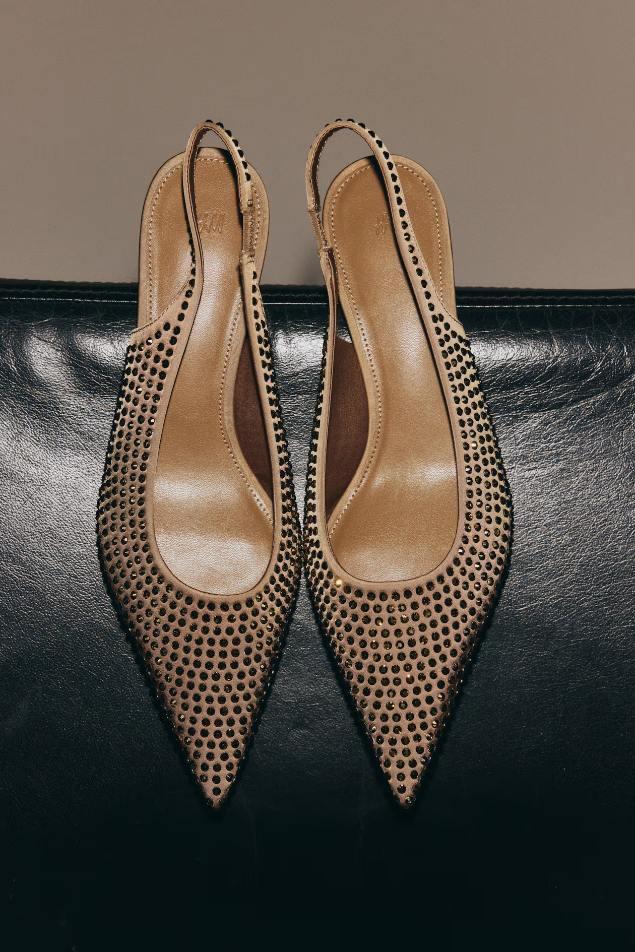 Rhinestone-embellished slingback court shoes | H&M (US + CA)