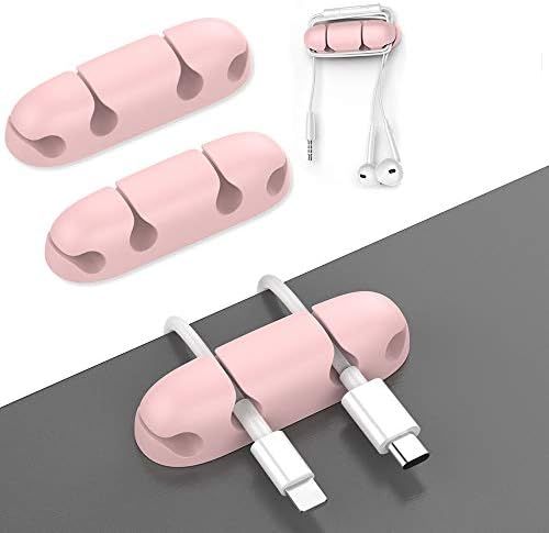 OUSHGO Pack of 3 Cable Clips Cable Organizer Clips Compact Design Desk Wire Holder Strong Adhesiv... | Amazon (US)