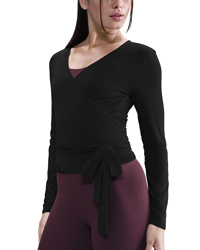 Nike Long Sleeve Wrap Top | Bloomingdale's (US)