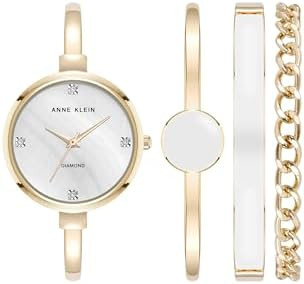 Anne Klein Women's Bangle Watch and Bracelet Set | Amazon (US)