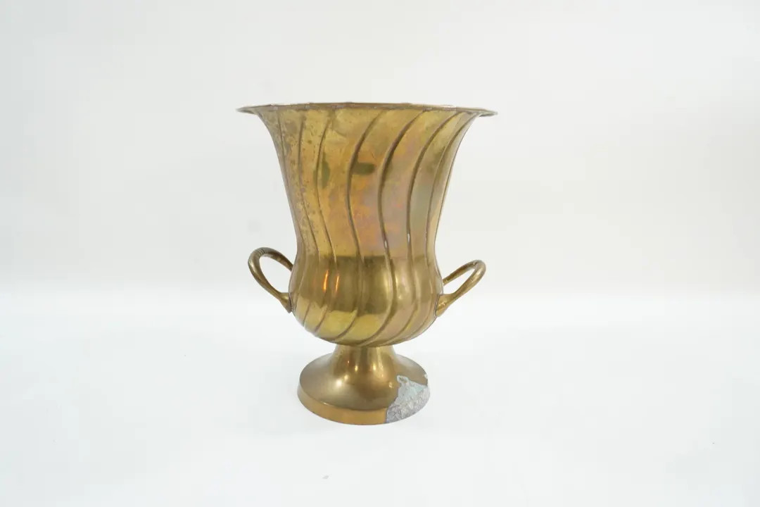 Metal Urn, Planter, English Greek Style Planter, Brass Topiary Urn, Planter, Ice Bucket, Wine Buc... | Etsy (US)