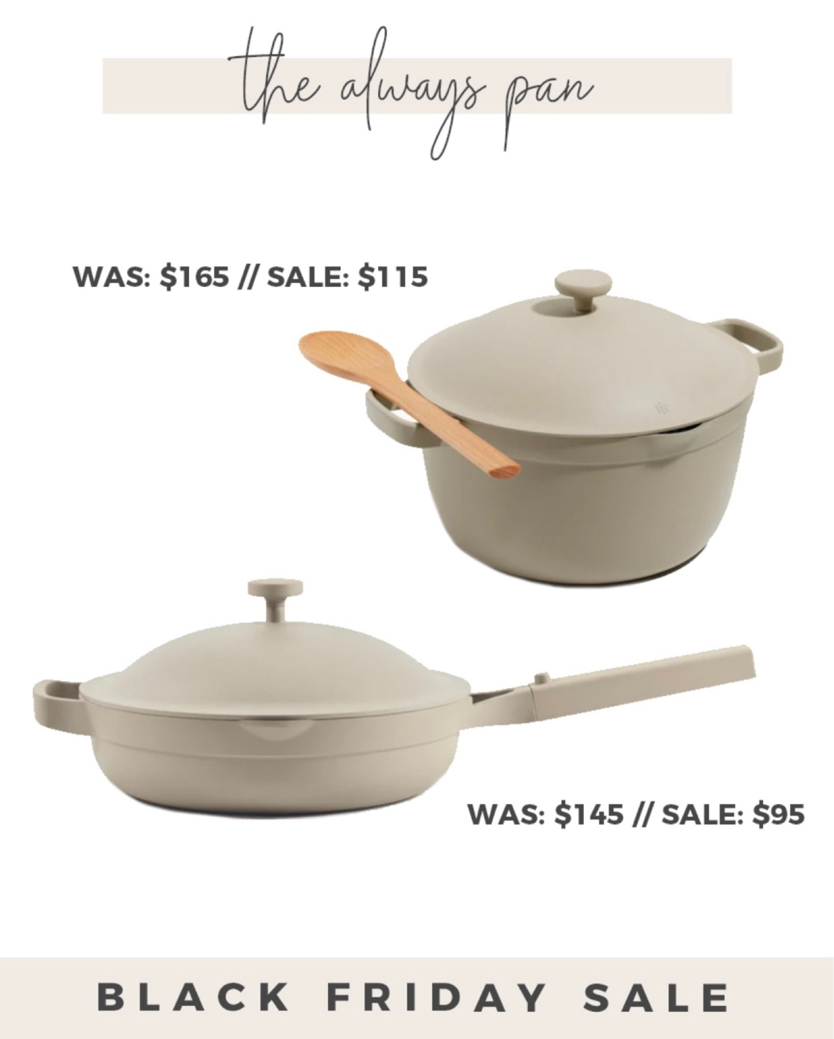 Black Friday deal: The Always Pan and Pot are both on sale! Great holiday gift ideas! 

#alwayspan 

#LTKGiftGuide #LTKhome #LTKCyberweek