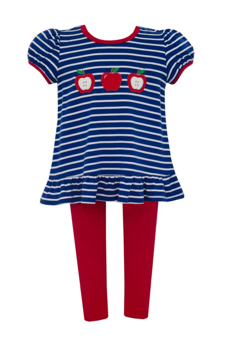Claire & Charlie APPLES GIRL\u00b4S - Royal blue knit stripe girl's Tunic s | Persnickety