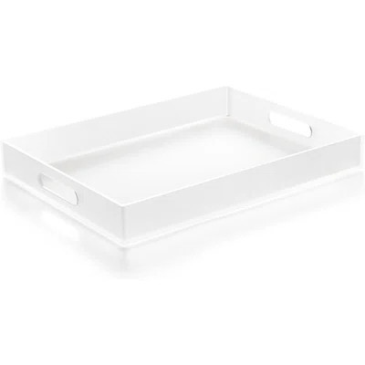 Large Acrylic Serving Tray Decorative Ottoman Coffee Table Vanit... | Wayfair North America
