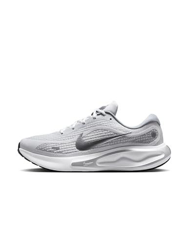 Nike Men's Journey Run Road Running Shoes, White/Metallic Silver-Black-Ashen Slate, 12 | Amazon (US)
