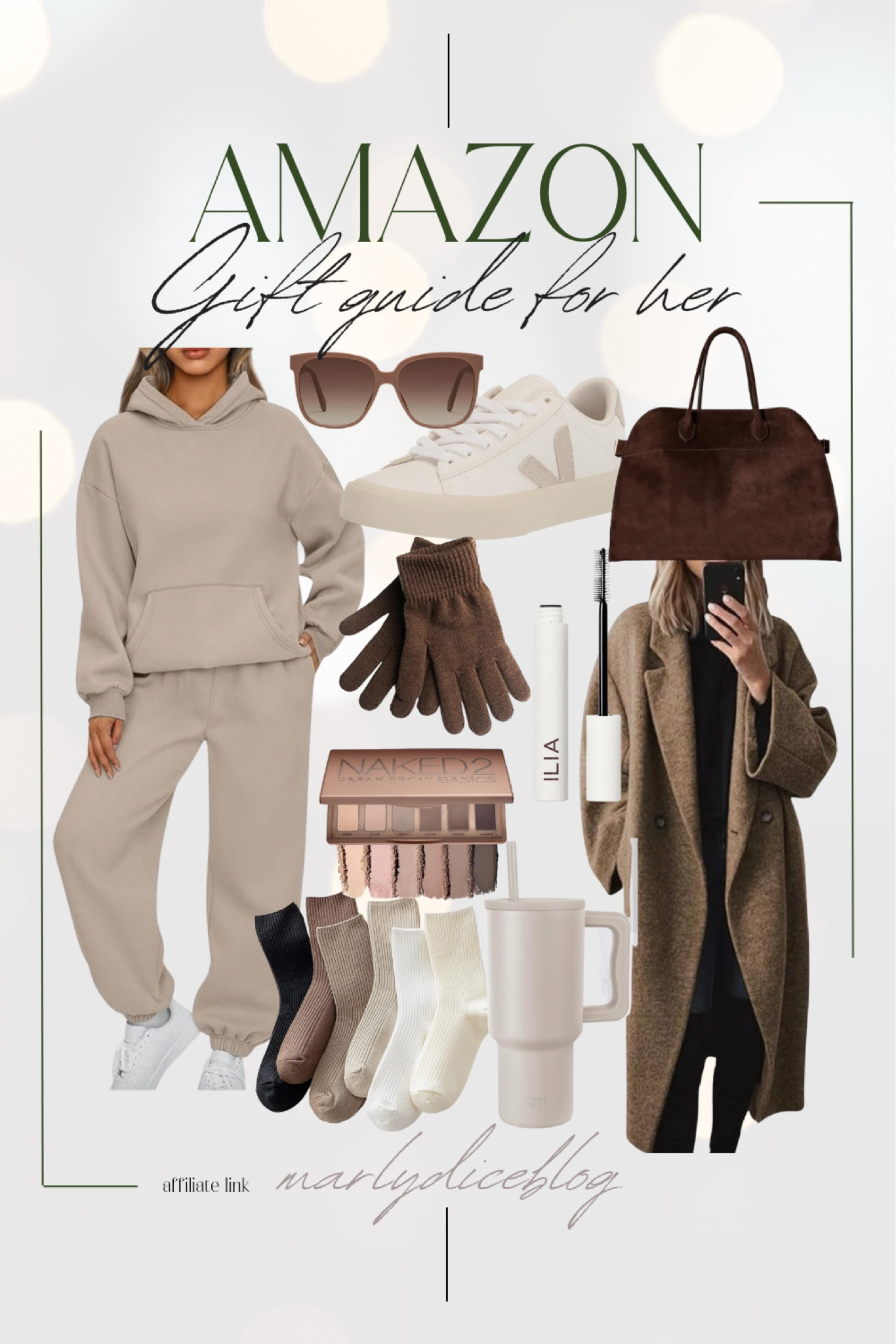 Amazon gift guide for her, gift guide for women, neutral cozy sweatpants for women, Amazon gifts, affordable women’s gifts 

#LTKGiftGuide #LTKHoliday