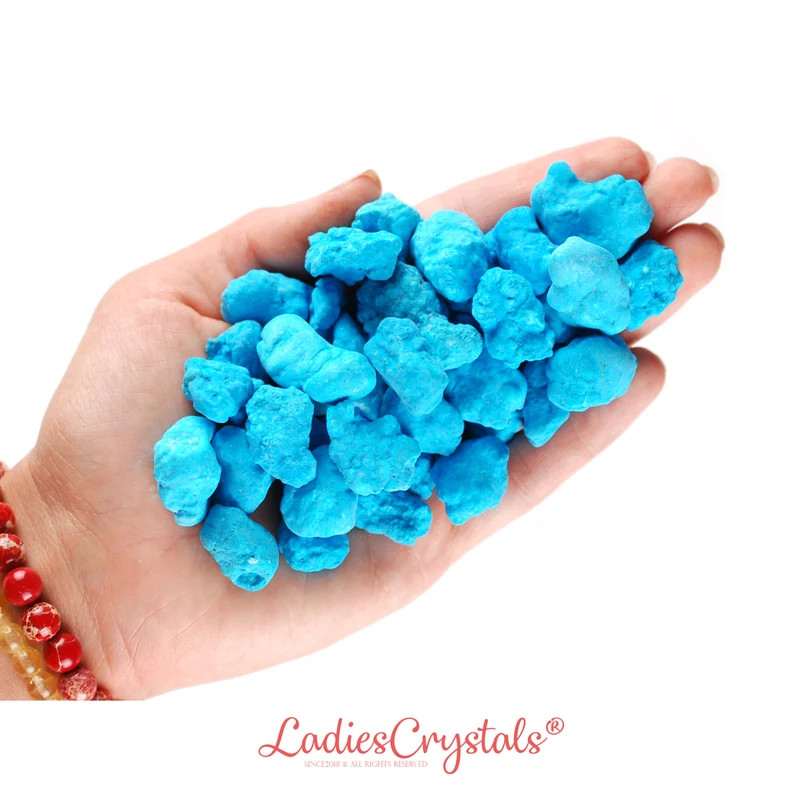 Blue Howlite Tumbled Stone, Blue Howlite, Tumbled Stones, Crystals, Stones, Gifts, Rocks, Gems, G... | Etsy (US)