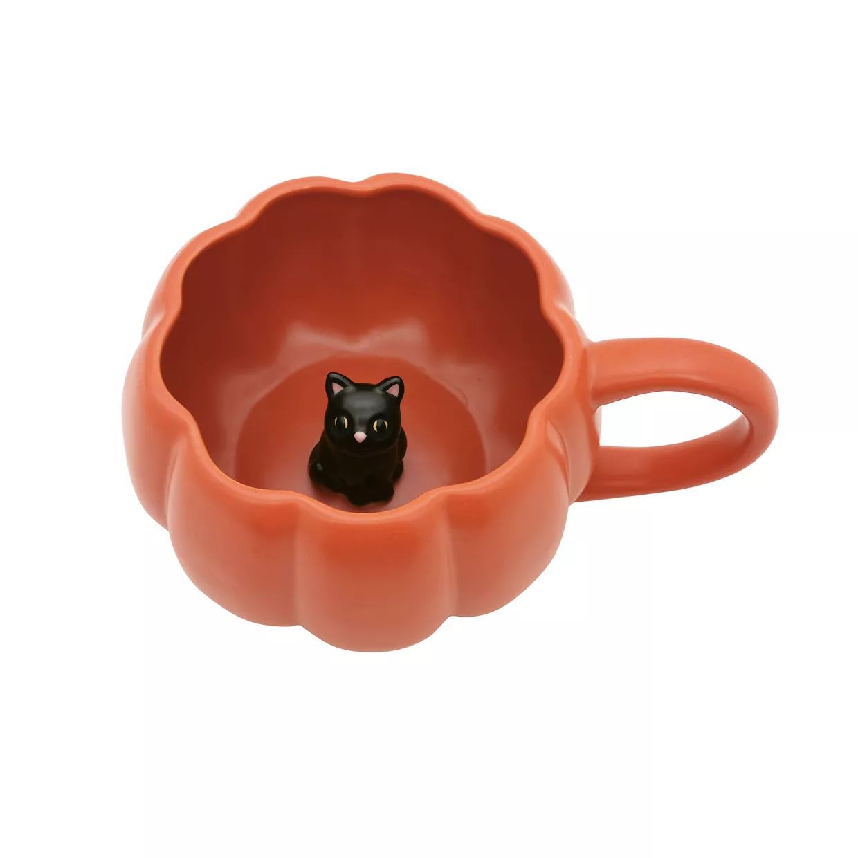 Celebrate Together™ Halloween Peek-a-Boo Cat in a Pumpkin Mug | Kohl's