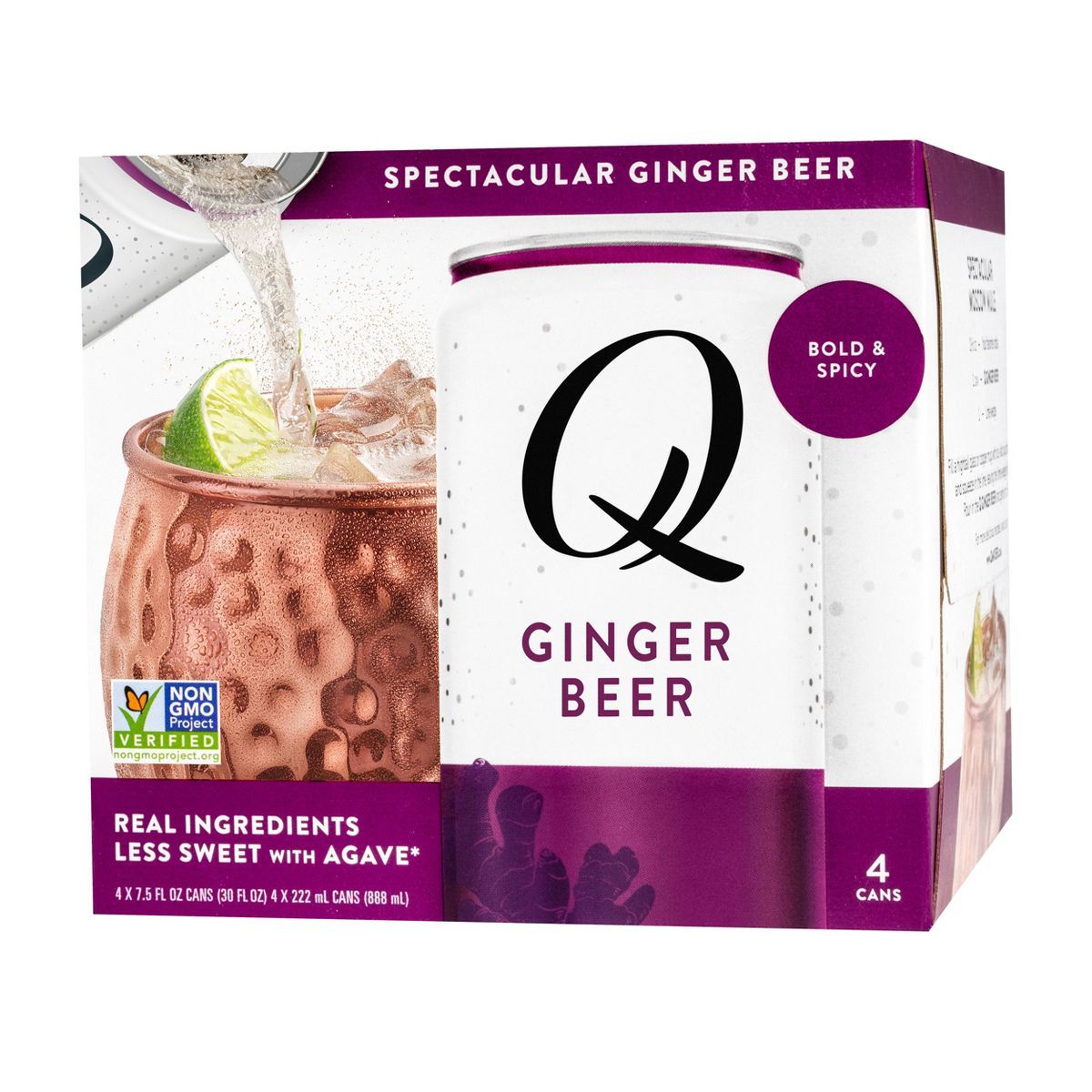 Q Mixers Ginger Beer - 4pk/7.5 fl oz Cans | Target