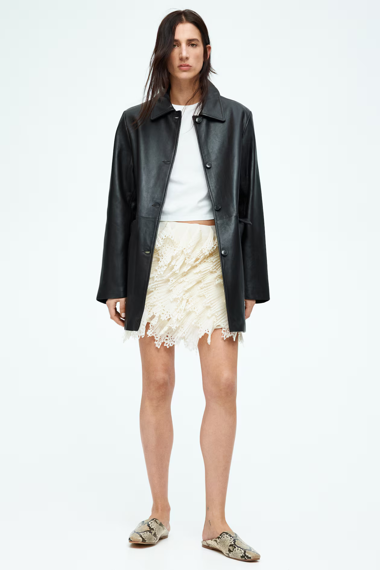 Chiffon Skirt with Flounces | H&M (US + CA)