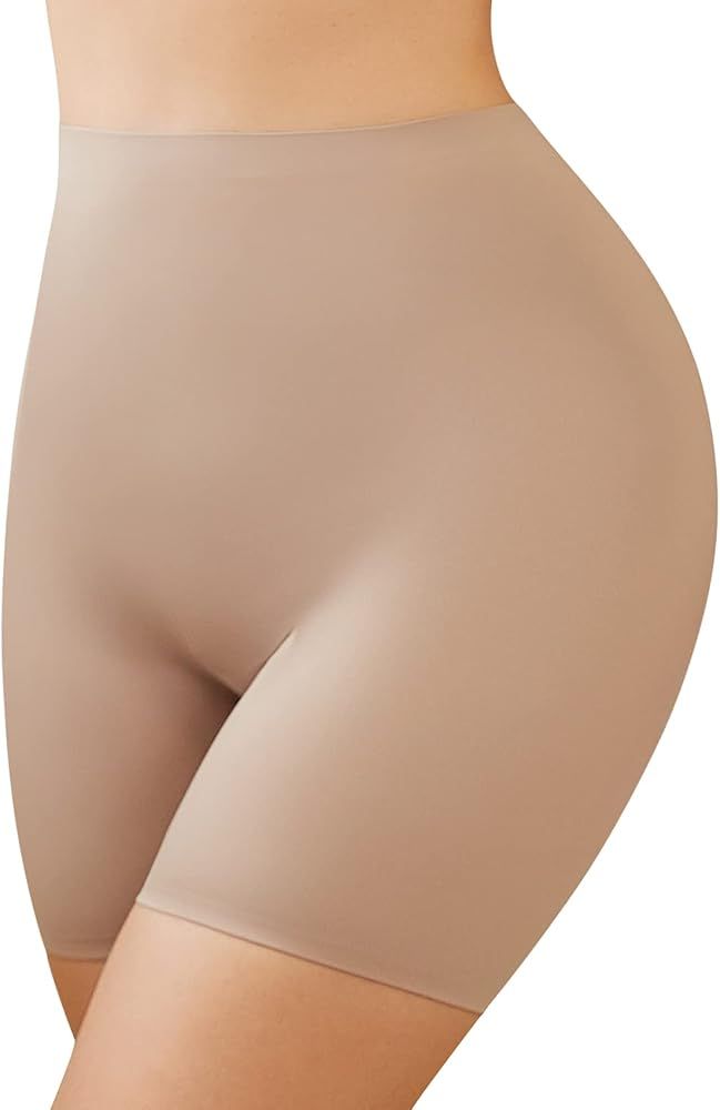 JOYSHAPER Women's Seamless Smooth Slip Shorts for Under Dresses Thigh Slimmer Shapewear Shorts An... | Amazon (US)