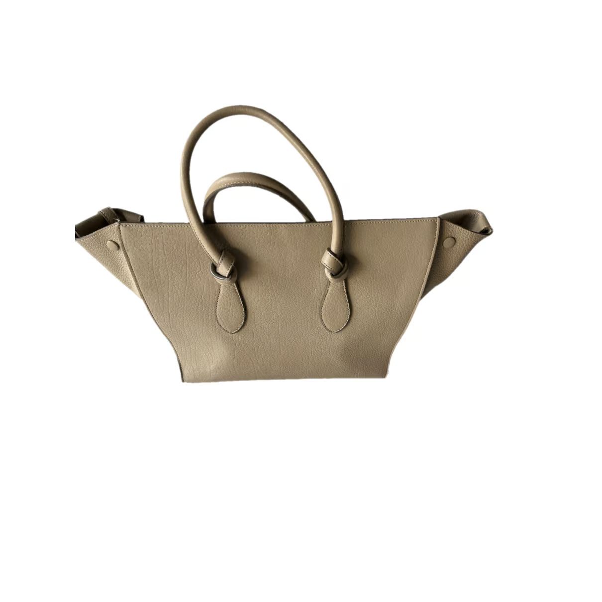 Tie leather handbag Celine Beige in Leather - 34435423 | Vestiaire Collective (Global)
