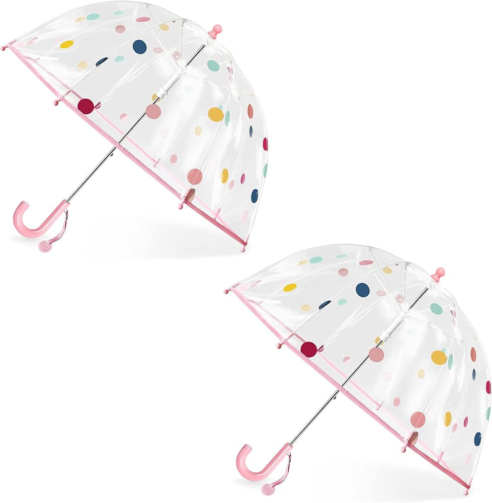 RONIARE Kids Clear Bubble Umbrellas for Rain Dome Windproof Umbrella for Kid Girls and Boys | Amazon (US)