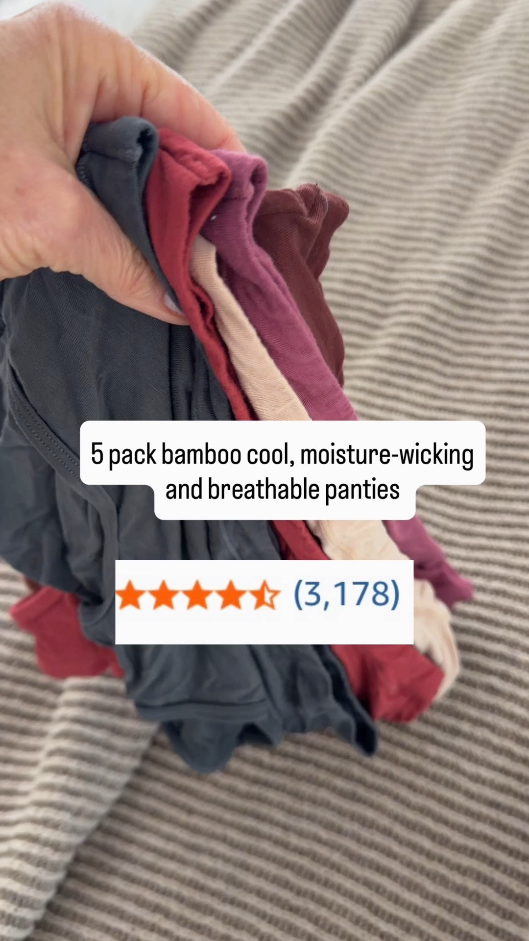 Impressed with the bamboo cool panties. Get your true size

#LTKOver40