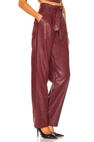 Lovers and Friends Bardot Trouser in Burgundy from Revolve.com | Revolve Clothing (Global)