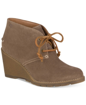 Sperry Women's Celeste Prow Wedge Ankle Booties Women's Shoes | Macys (US)