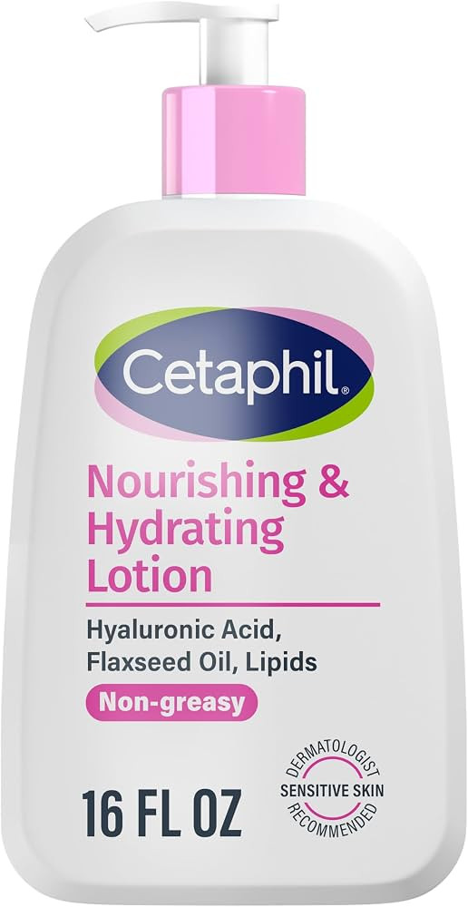 Cetaphil Nourishing Body Lotion, Hyaluronic Acid, Dry Skin, 16oz | Amazon (US)