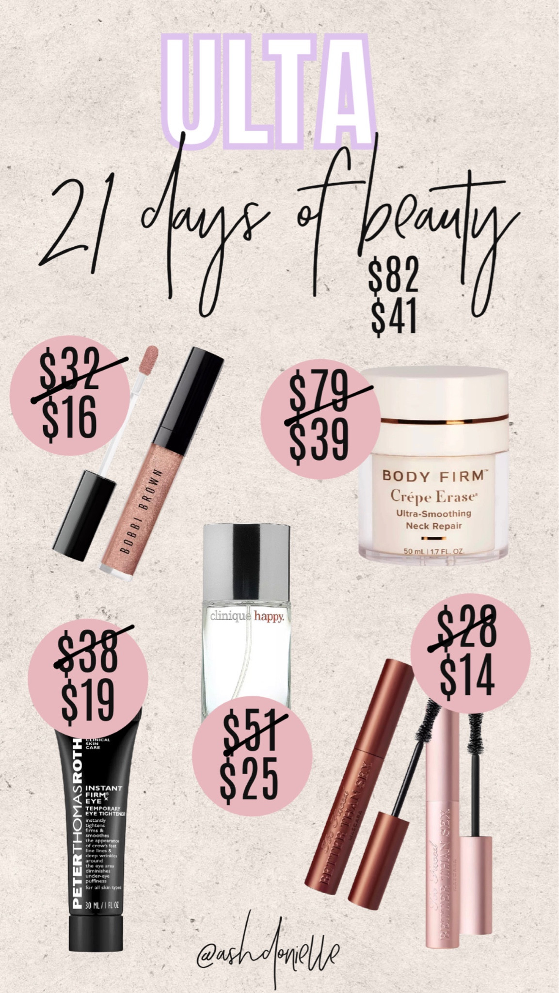 Ulta 21 days of beauty! 50% off today only ! 

#LTKbeauty #LTKsalealert #LTKunder50