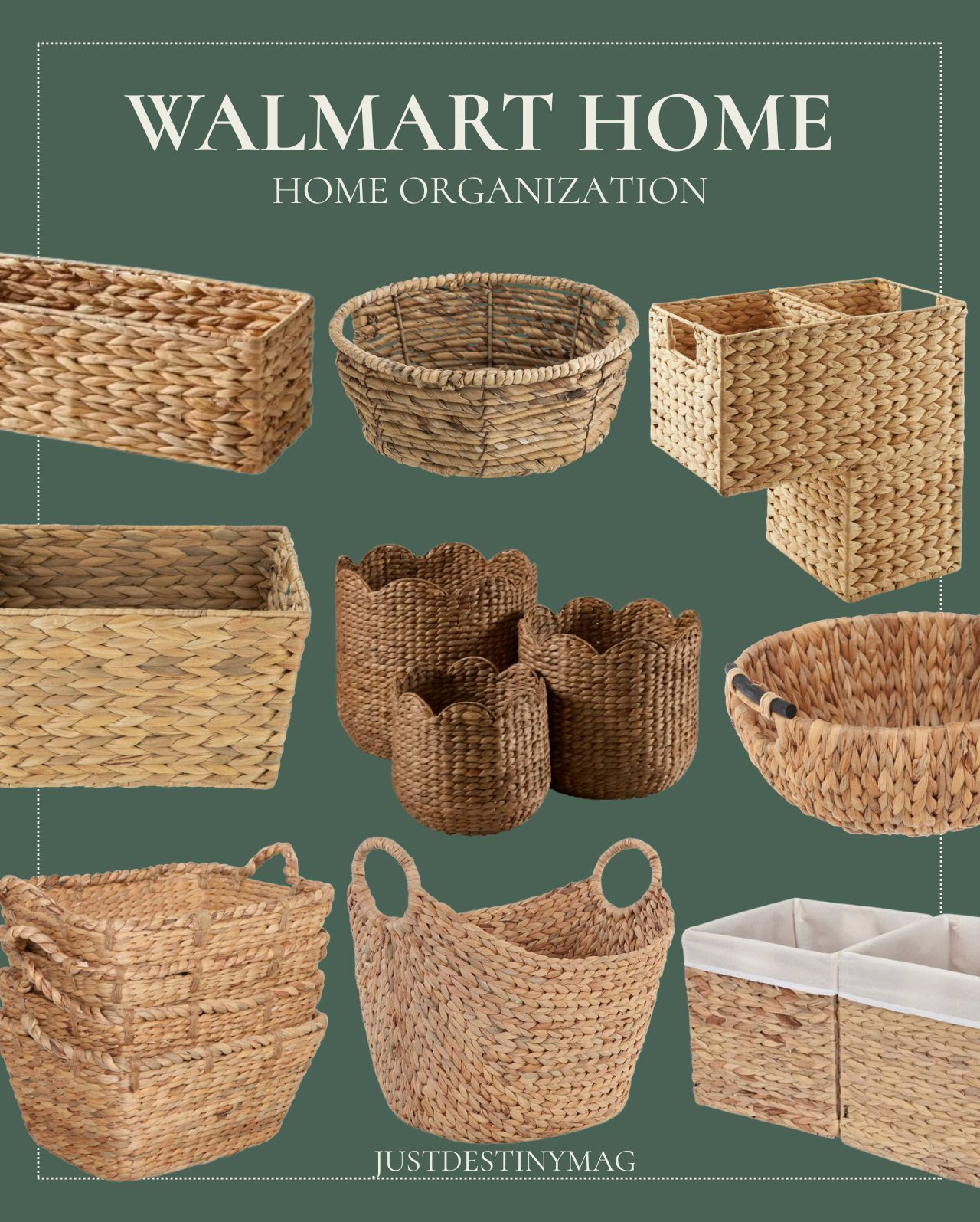 Walmart Home Organization 

Baskets, Organizers, Pretty organizations 

#LTKHome