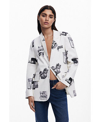 Desigual Women's Collage blazer - Macy's | Macy's