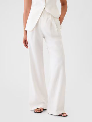 365 High Rise Linen-Cotton Trousers | Gap (US)