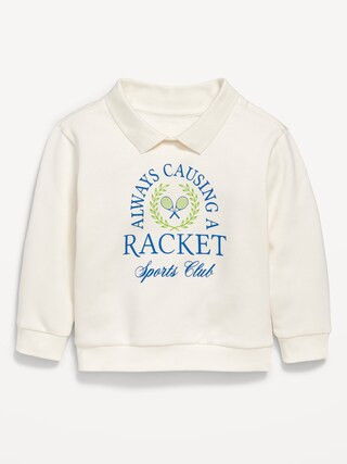 Oversized Collared Graphic Sweatshirt for Toddler Boys | Old Navy (US)