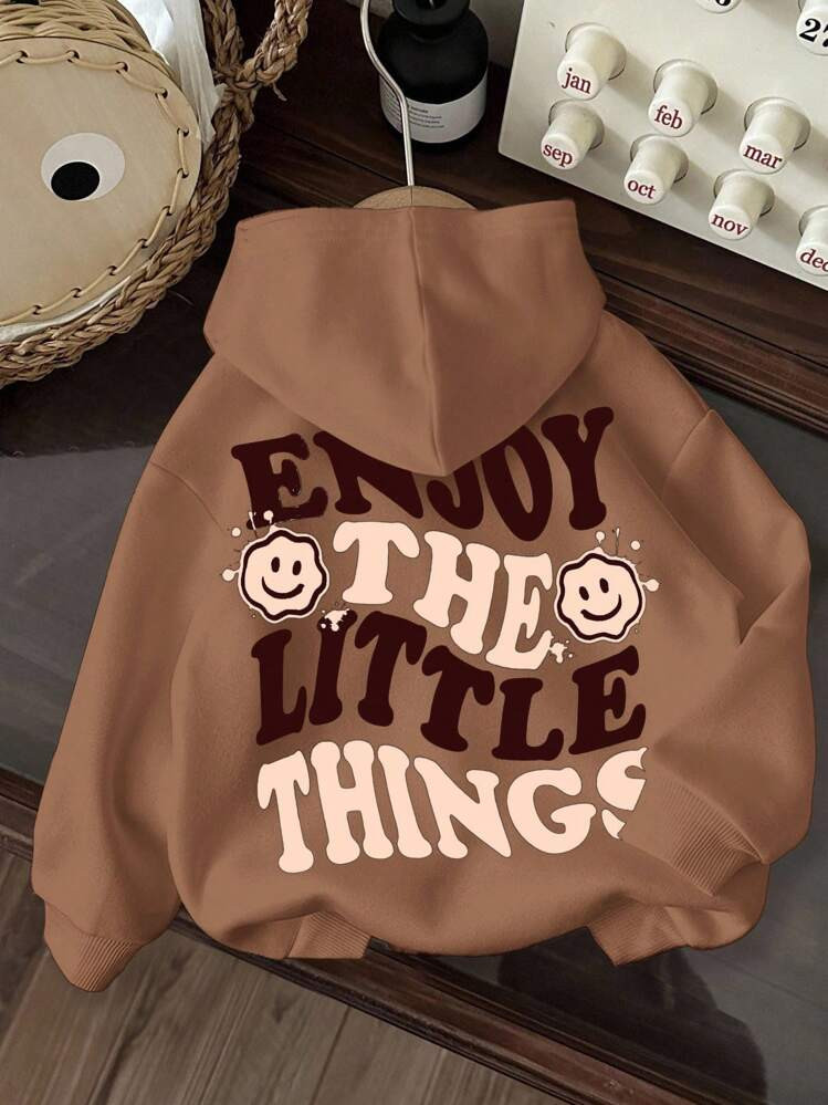 Baby Boy Knitted Soft Hoodie Pullover Sweatshirt, Casual Thick Design Suitable For Autumn Fall Wi... | SHEIN