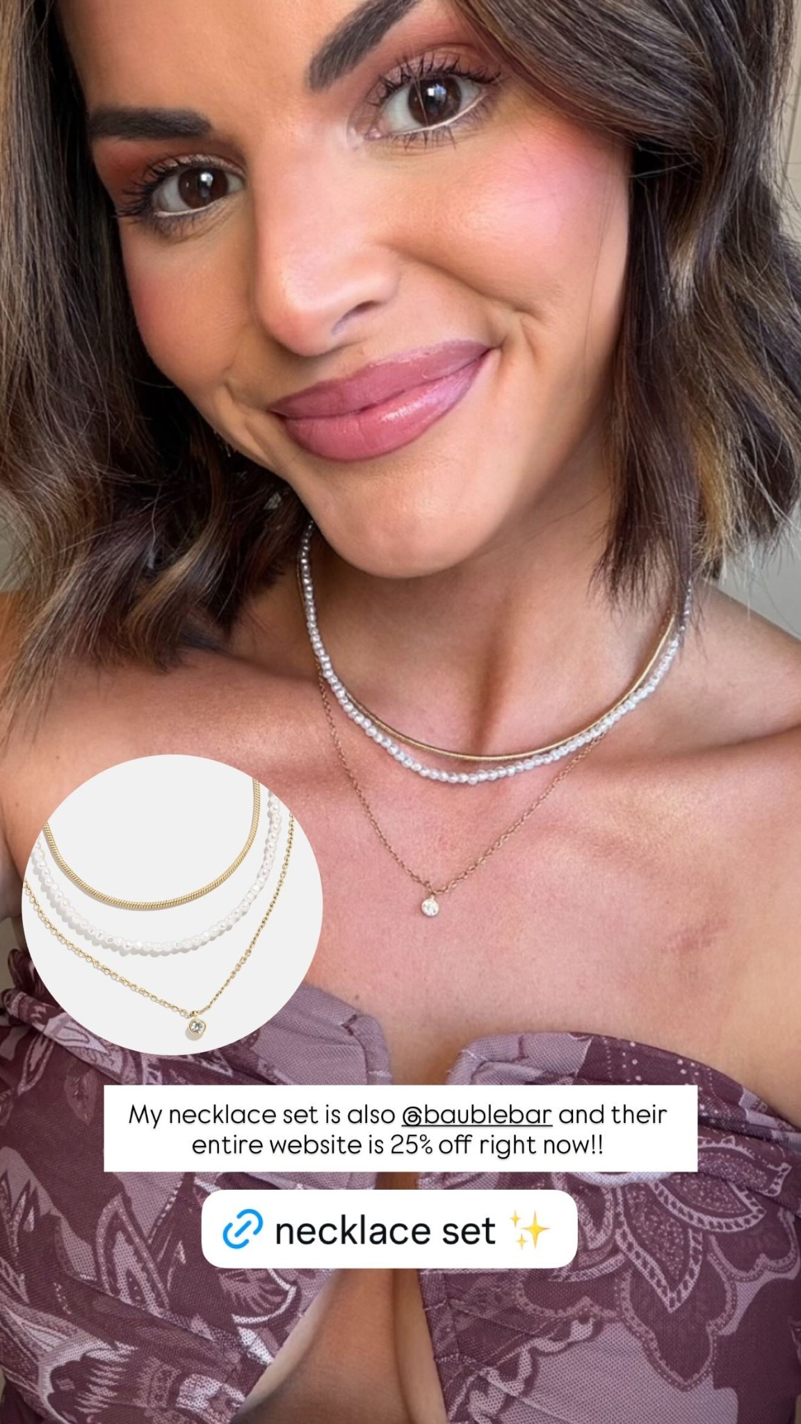 My necklace set is also @baublebar and their entire website is 25% off right now!!