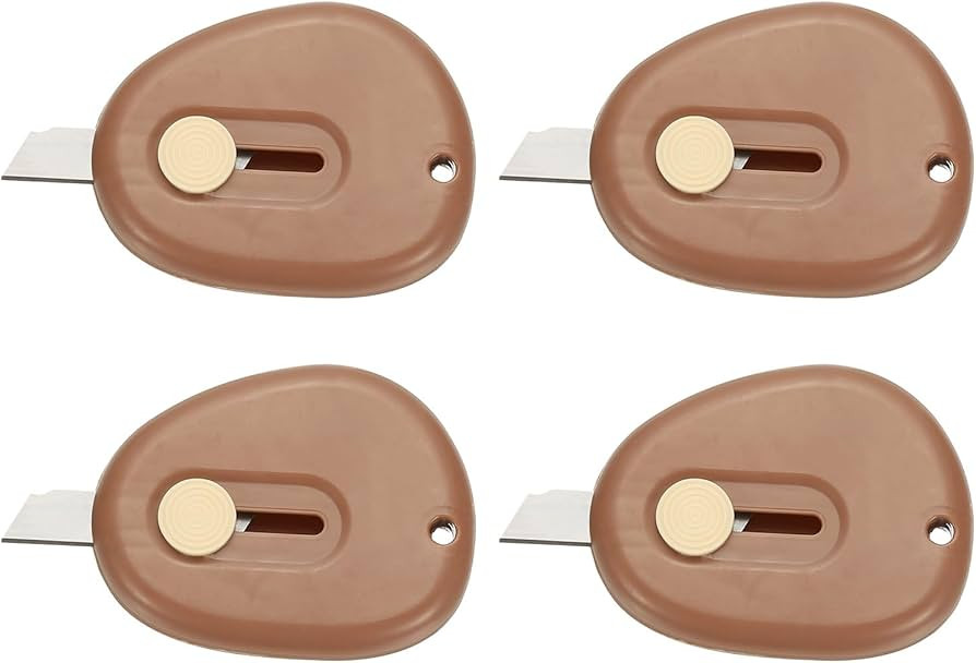 PATIKIL 4 Pcs Mini Box Cutters, Retractable Small Utility Knife Portable Cute Letter Opener with ... | Amazon (US)