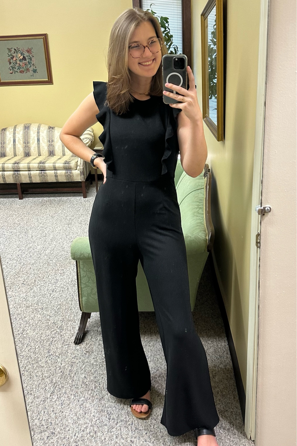 Tall black romper - cute, casual or professional. 

#LTKunder50 #LTKworkwear #LTKFind