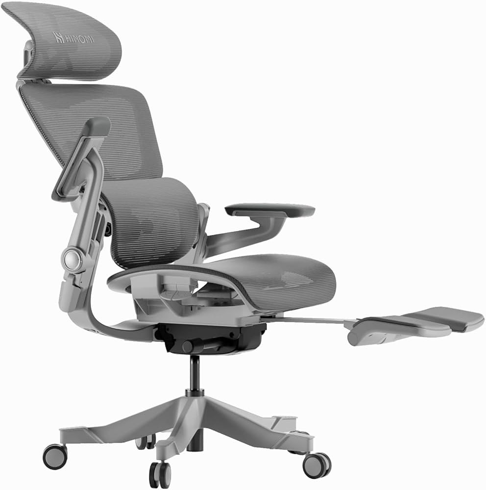 Ergonomic Office Chair with Foot Rest - Comfy Home Office Desk Computer Chair, Comfortable Mesh S... | Amazon (US)
