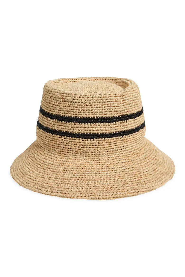 Ellee Straw Packable Bucket Hat (Women) | Nordstrom | Nordstrom