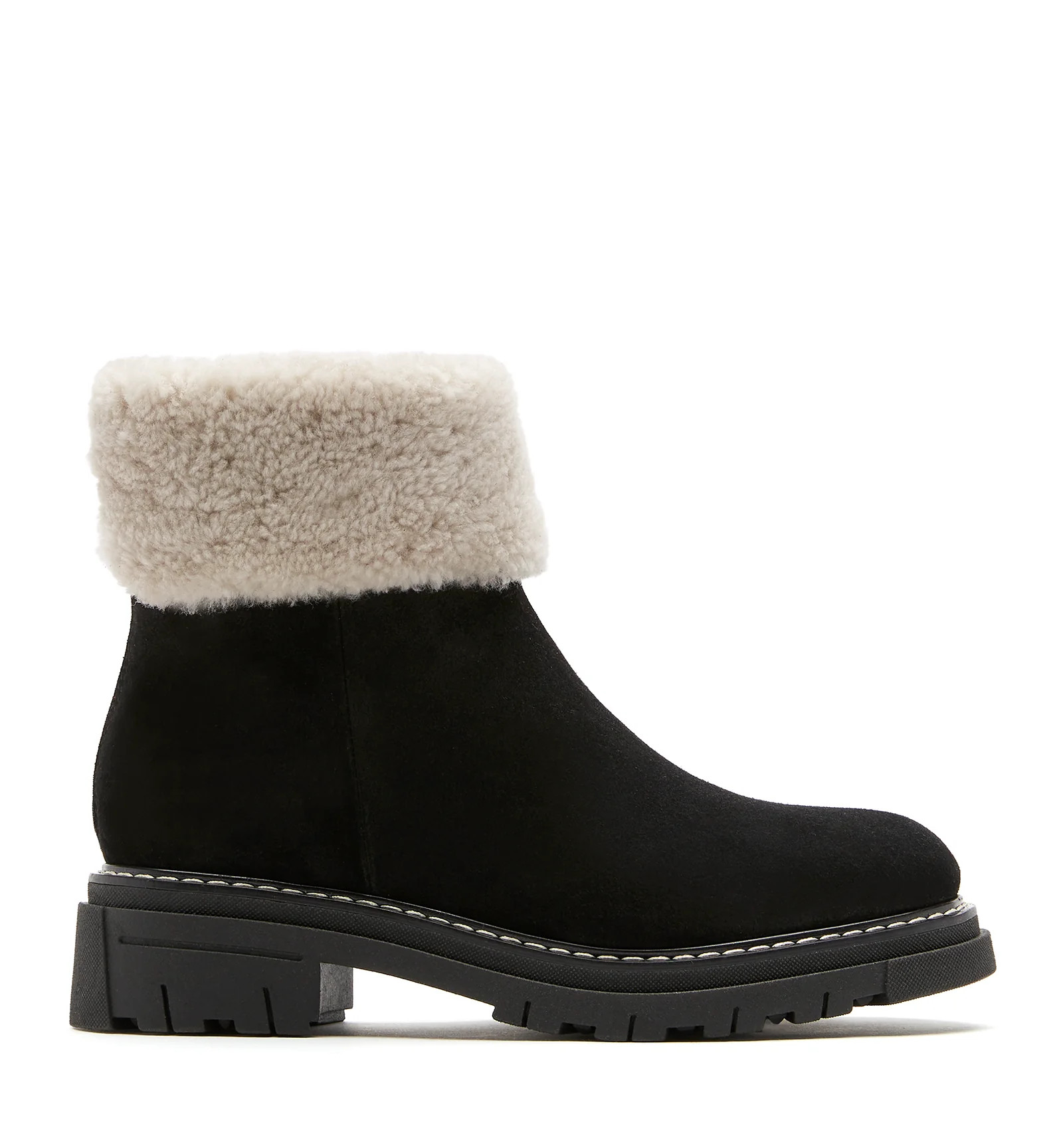 DWAYNE SHEARLING-LINED SUEDE BOOTIE | La Canadienne