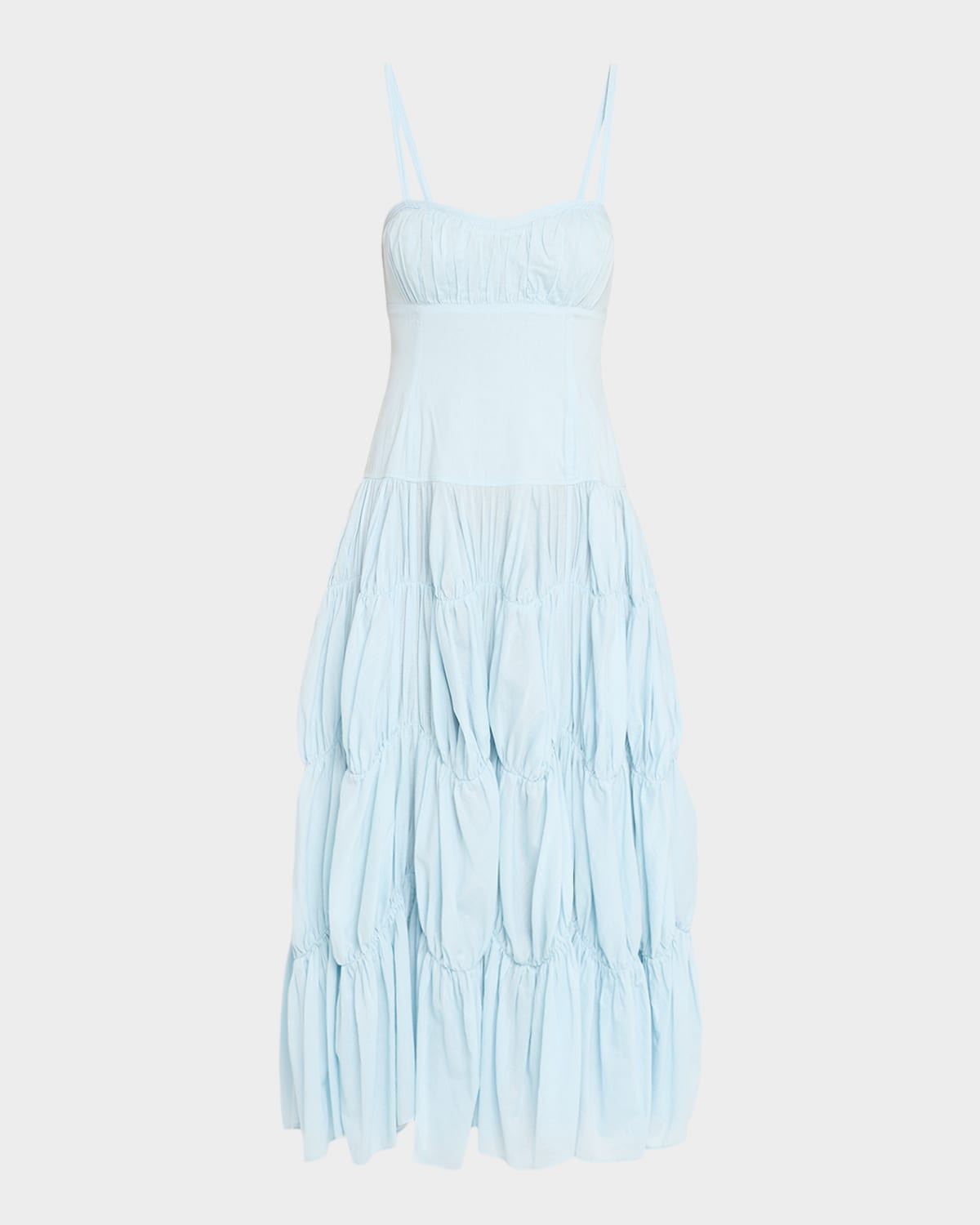 Emmalina Tiered Cotton Midi Dress | Neiman Marcus