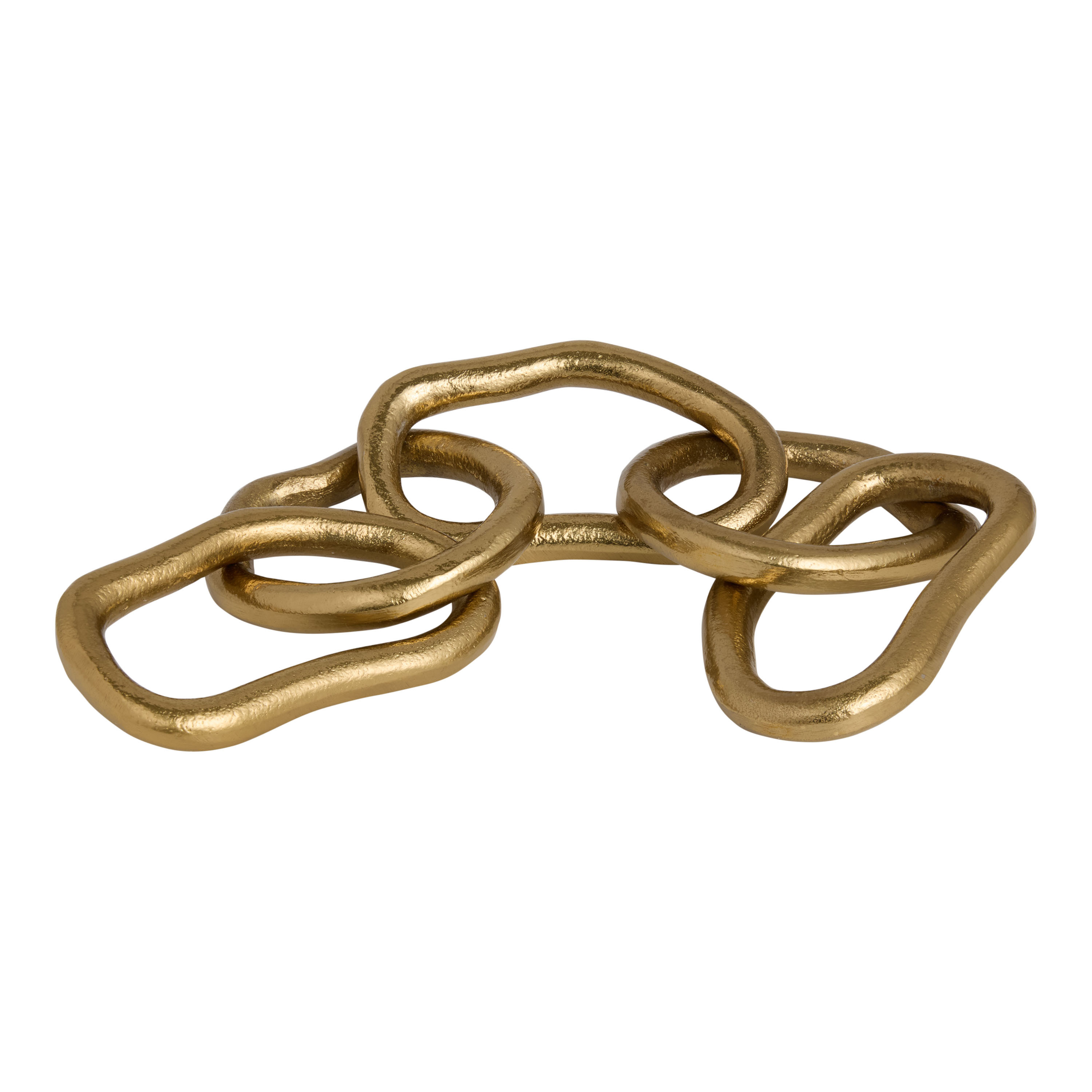 Gold Metal Organic Chain Link Decor - World Market | World Market