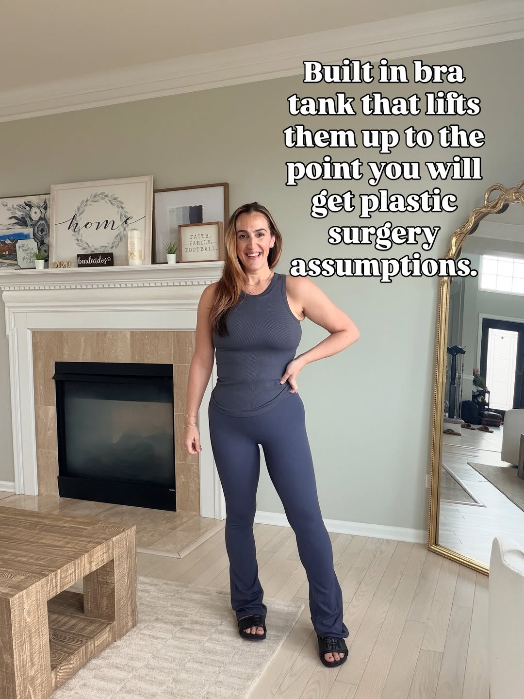 Wearing a size medium. #activewear #gymoutfit 

 #LTKfitnessgoals #LTKActive #LTKOver40