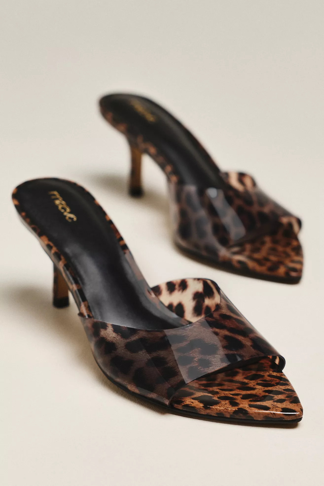 Maeve Gianna PVC Pointed-Toe Mule Heels | Anthropologie (US)