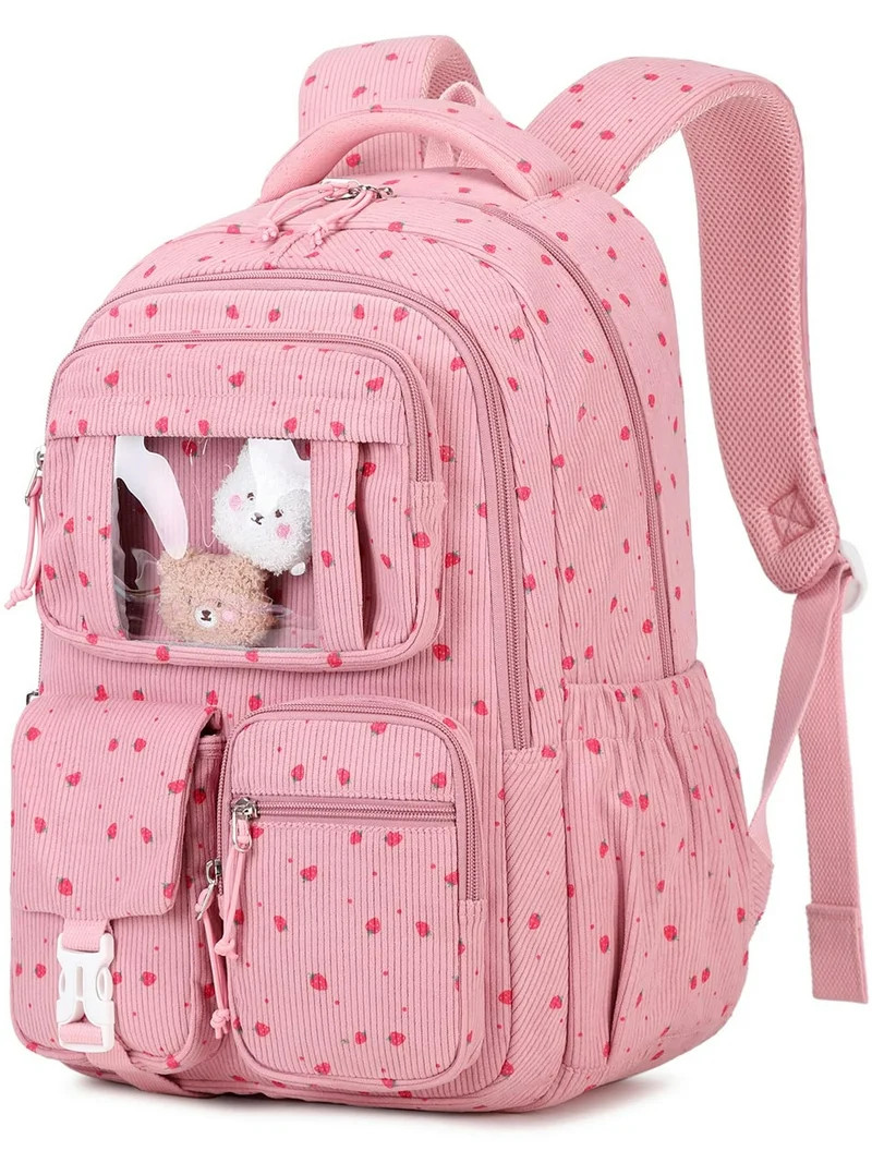 Soda Candy Corduroy School Backpack Cute Bookbag for Middle School Students Book Bag Kawaii Ita B... | Walmart (US)