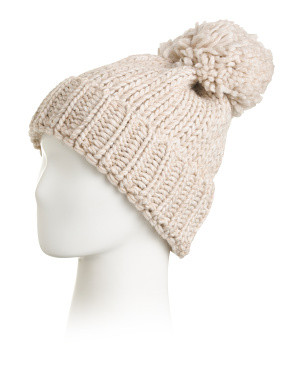 Made In Italy Knit Pom Beanie | TJ Maxx