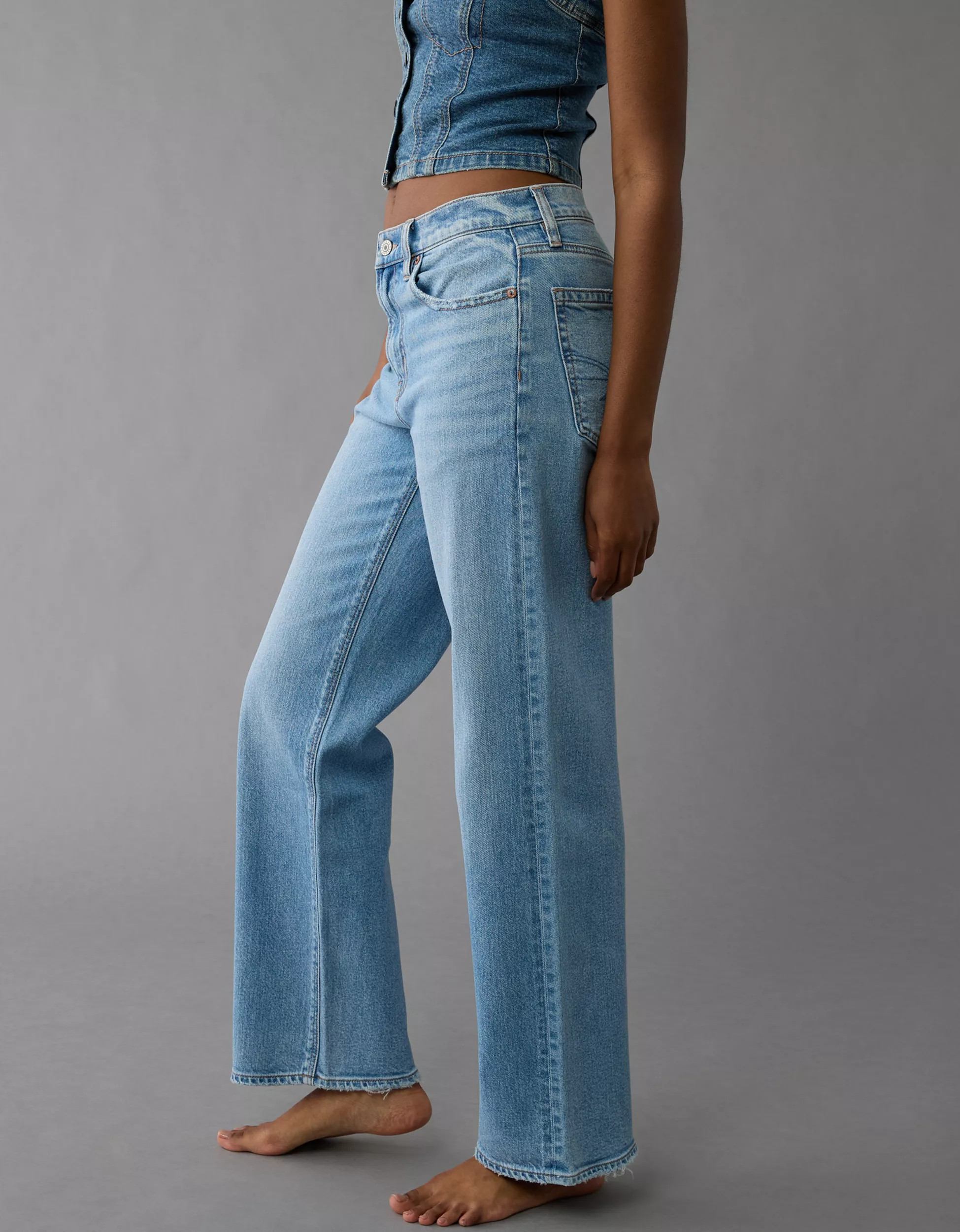 AE Strigid High-Waisted Stovepipe Jean | American Eagle Outfitters (US & CA)